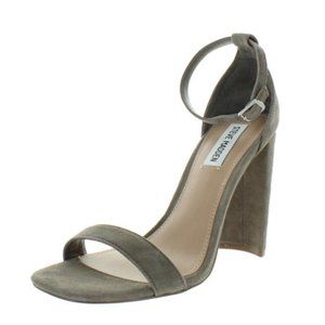 Steve Madden Carson Block Heel Sandal Brown Sz 6